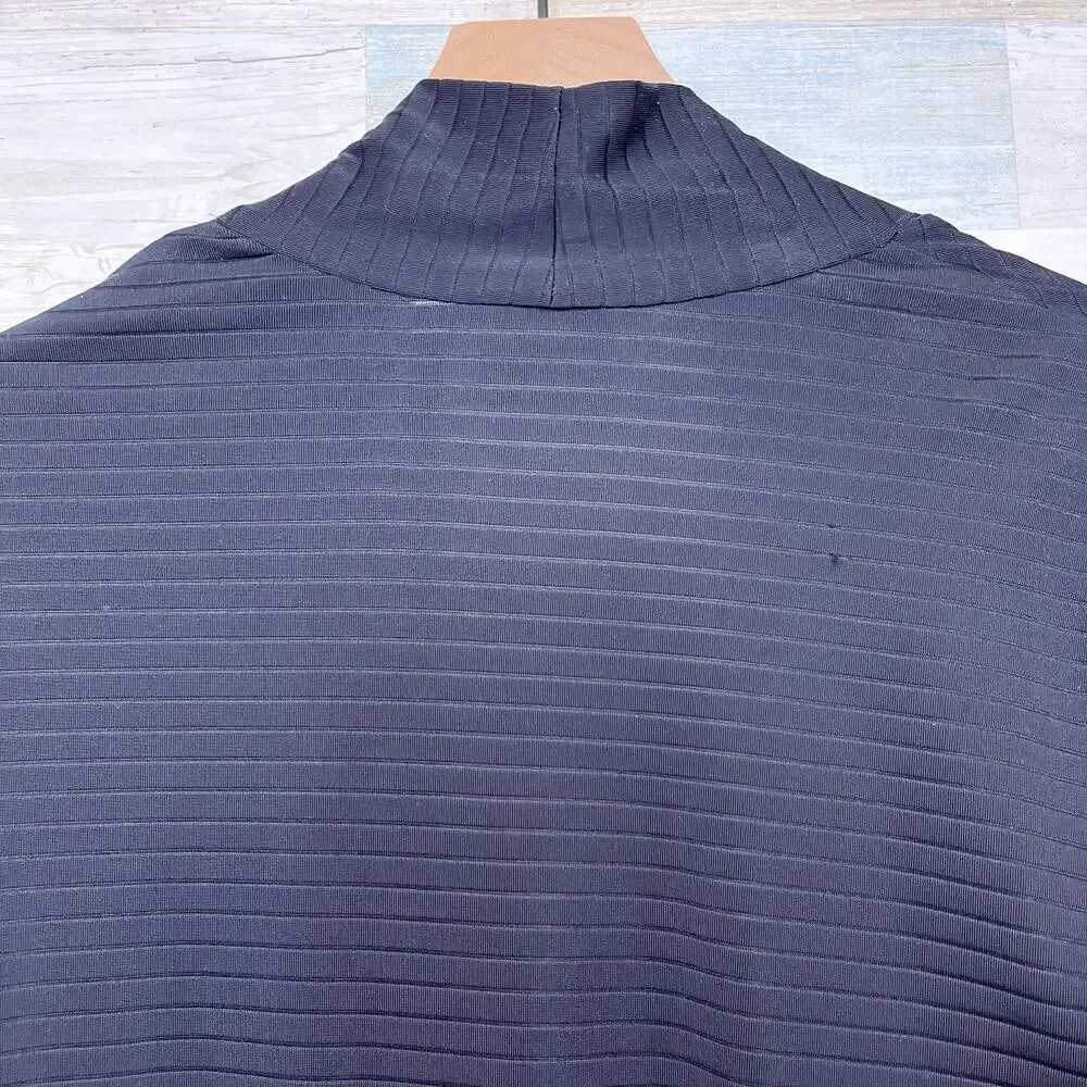 Chicos Easywear Stretchy Open Cardigan Sweater Black Vintage Womens 2 Large